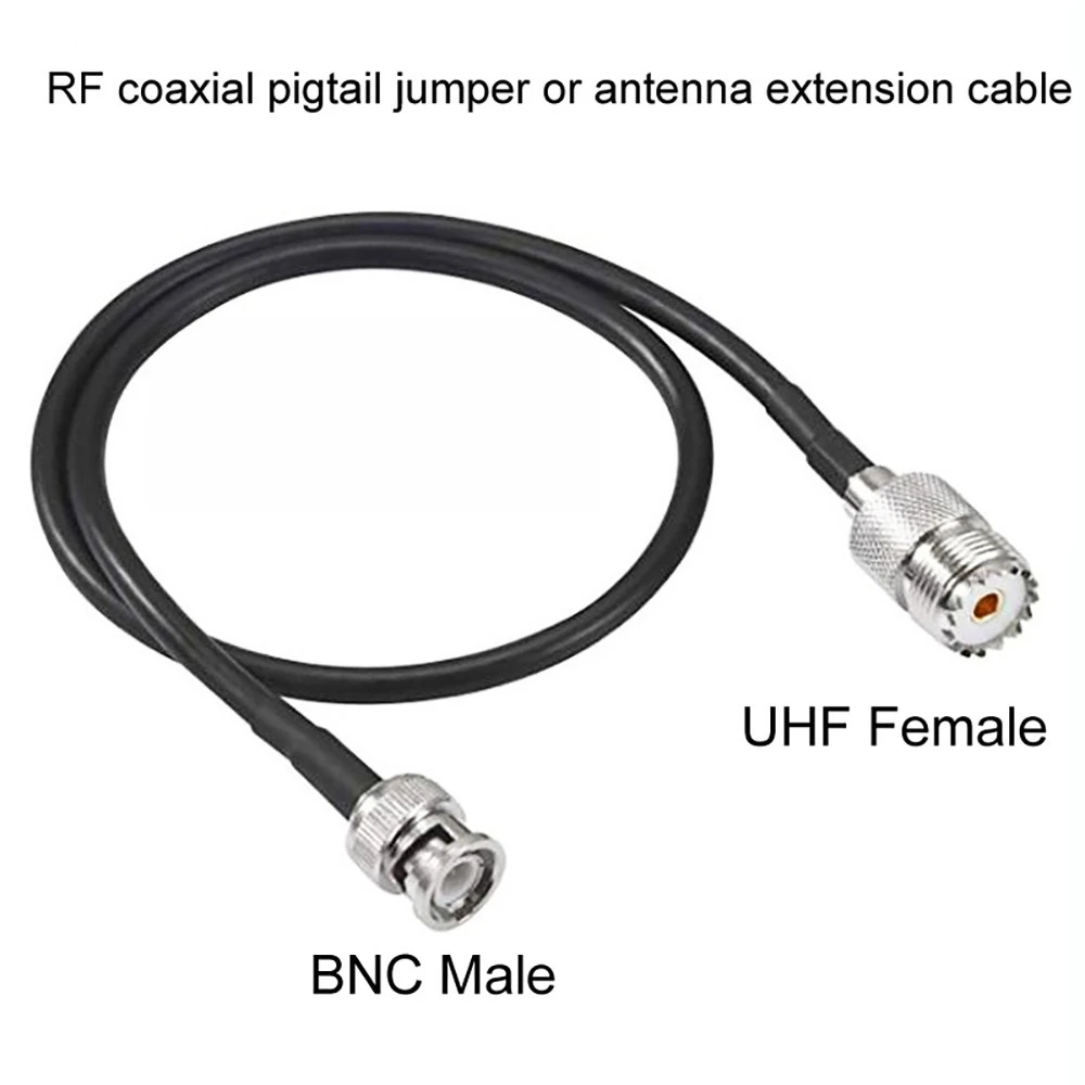 UHF Female to BNC Male RF Coaxial Cable 1m 5 UHF Female to BNC Male RF Coaxial Cable 1m - Image 5