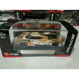 Gold Porsche 963 Diecast Model 1:43 Scale 5 S04ae774eb6fc455d98b11ba3a31750ddS