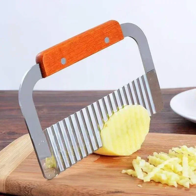 Stainless Steel Wavy Potato Cutter 6 Stainless Steel Wavy Potato Cutter - Image 6
