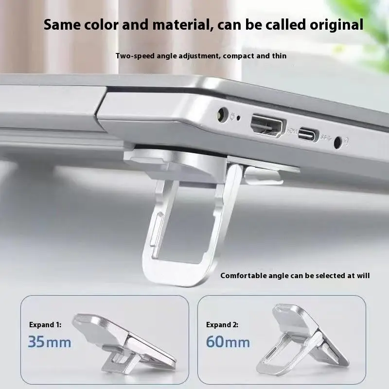 Adjustable Laptop Cooling Stands Set in Black and Silver 5 Adjustable Laptop Cooling Stands Set in Black and Silver - Image 5