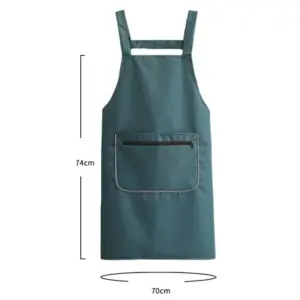 Water-Resistant Chef Apron with Zipper and Pocket 14 S04c77d28f48c4e80afbc3363cb76753cx