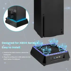 Xbox Series X Cooling Stand with RGB Lighting 8 S04c832a4febe4b3a9561ec326b5f69818