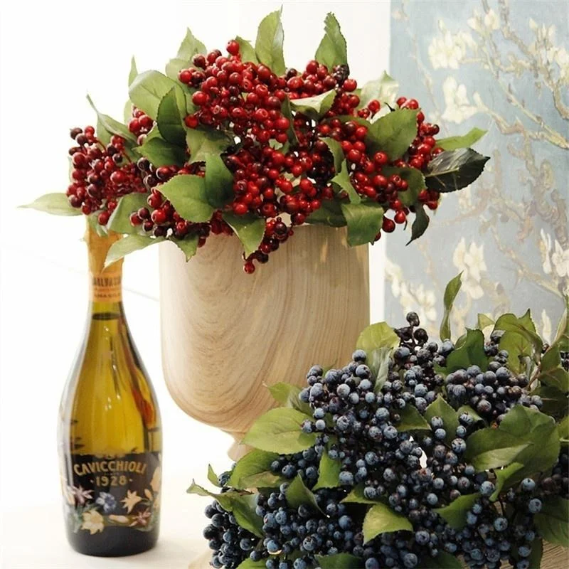 Colorful Artificial Berry Arrangement 24cm 2 Colorful Artificial Berry Arrangement 24cm - Image 2