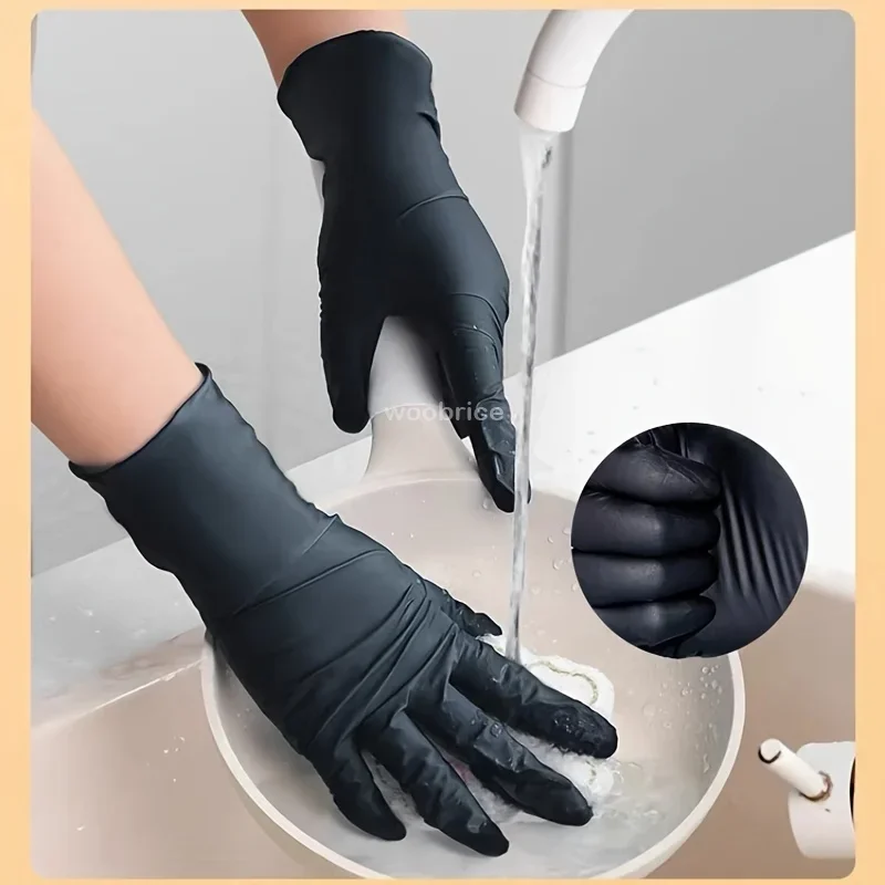 Black Nitrile Disposable Gloves for Household Use 6 Black Nitrile Disposable Gloves for Household Use - Image 6