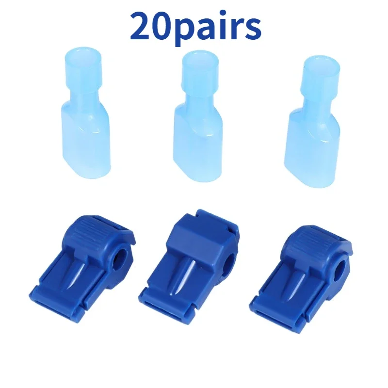 Blue Quick Wire Connectors Set of 20 Pairs 7 Blue Quick Wire Connectors Set of 20 Pairs - Image 7
