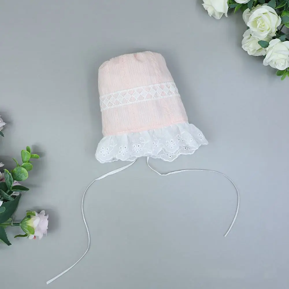 Vintage-Style White Lace Doll Bonnet for 20cm Dolls 4 Vintage-Style White Lace Doll Bonnet for 20cm Dolls - Image 4