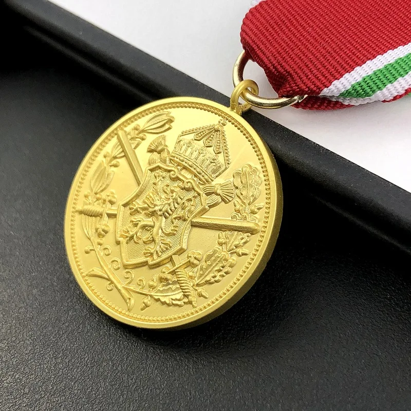 Golden Commemorative Medal with Ribbon 4 Golden Commemorative Medal with Ribbon - Image 4