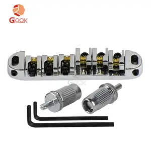 LP Electric Guitar Ball Bridge Chrome Black Finish 12 S0524697f28e1441f8bcb4bef7d69533d6