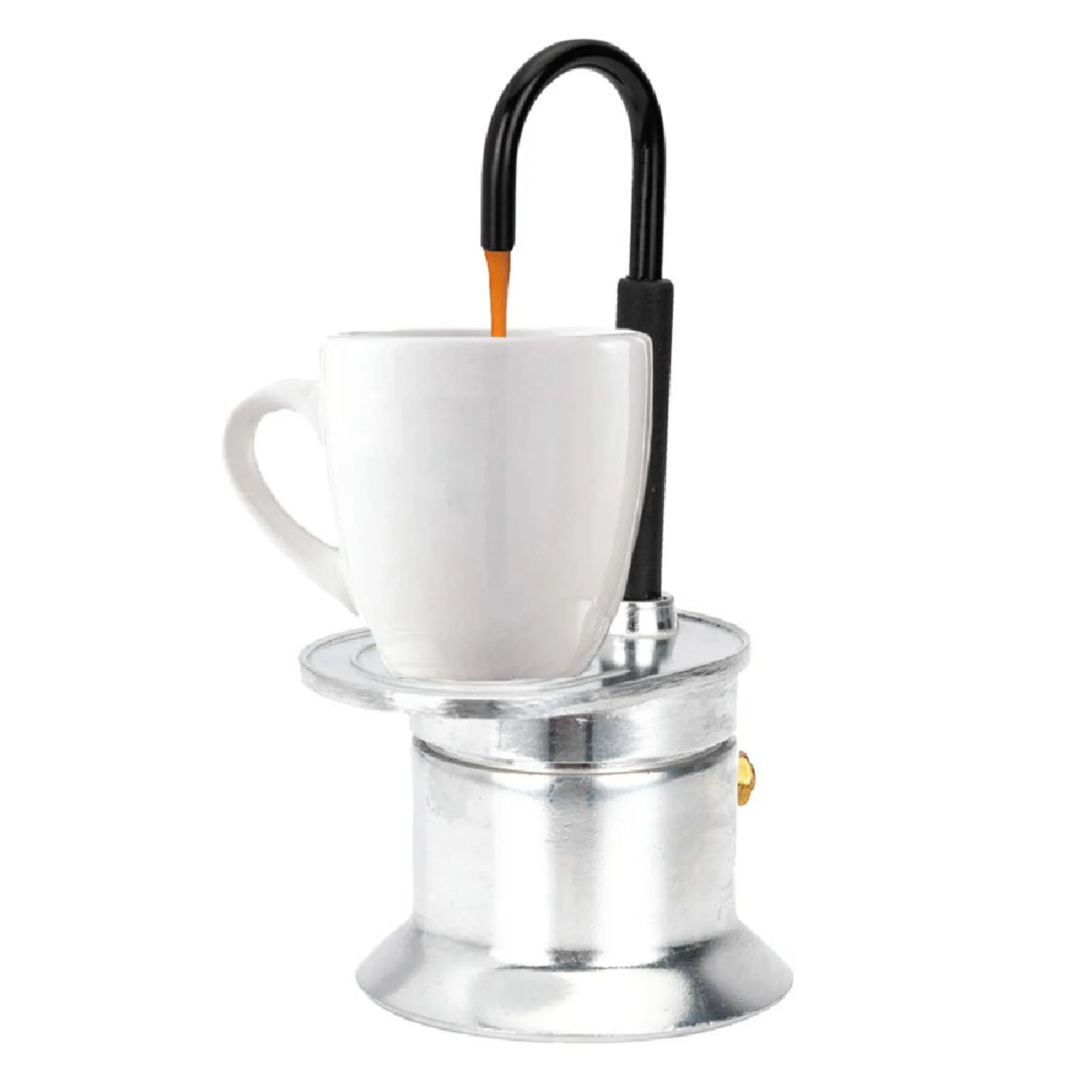 Silver Portable Moka Coffee Maker 50ml 3 Silver Portable Moka Coffee Maker 50ml - Image 3