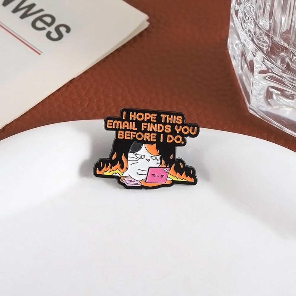 Colorful Cartoon Cat Enamel Badge 3 Colorful Cartoon Cat Enamel Badge - Image 3