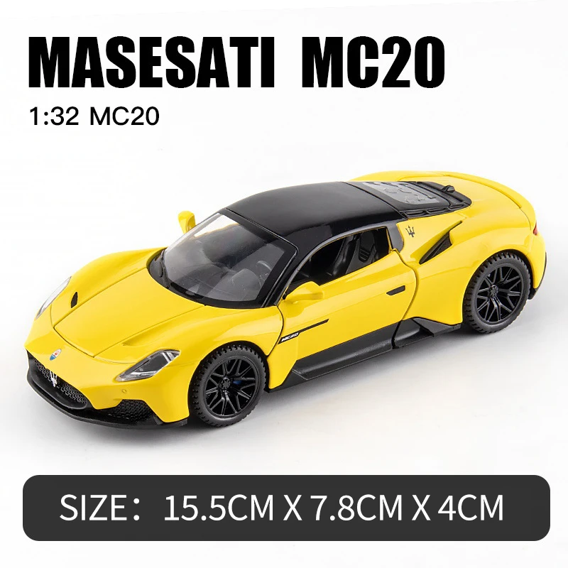 1:32 Maserati MC20 Diecast Model in Blue 7 1:32 Maserati MC20 Diecast Model in Blue - Image 7