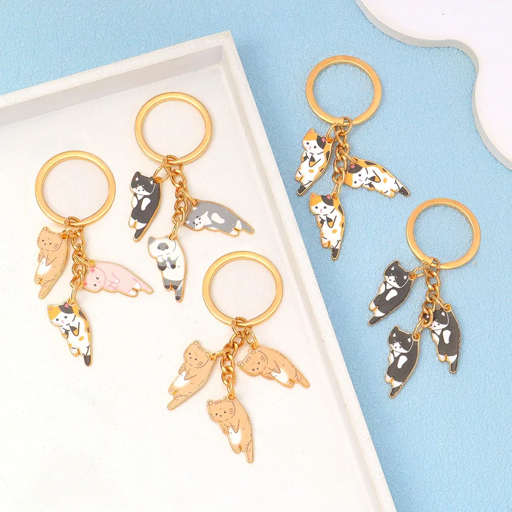 Enamel Cat Keychain Set in 29 Colors 2 Enamel Cat Keychain Set in 29 Colors - Image 2