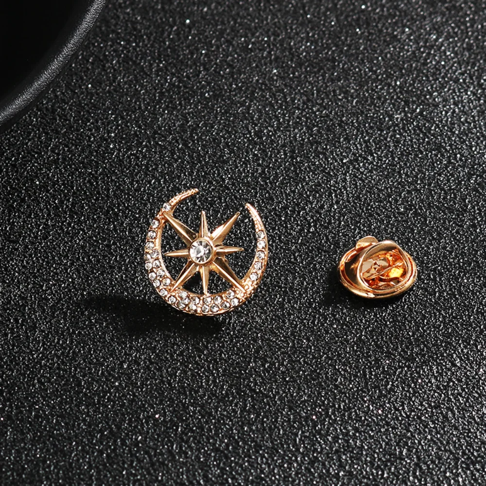 Celestial Star and Moon Brooch - 1.8cm Alloy 4 Celestial Star and Moon Brooch - 1.8cm Alloy - Image 4