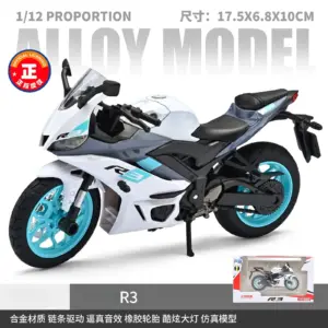 1:12 Scale Diecast Motorcycle Model in Blue 15 S0609b238b9c04221acc41ce9be5a4b0bW