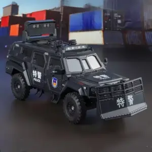 black armored tactical diecast model 1:24 scale 9 S06123e3ce087415ca372ccd5807a48dcu