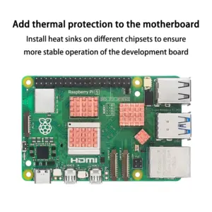 Copper Heat Sink Set for Raspberry Pi 5 9 S063fbd489d124444bfa9c11e3cce0c7at