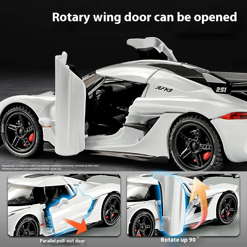 1:32 Jesko Diecast Supercar Model 4 1:32 Jesko Diecast Supercar Model - Image 4