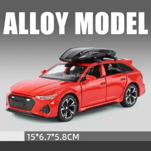 White RS6 1:32 Scale Diecast Model Car 18 S06a8a9b30eee4cb3906b4b86fbdbb571o