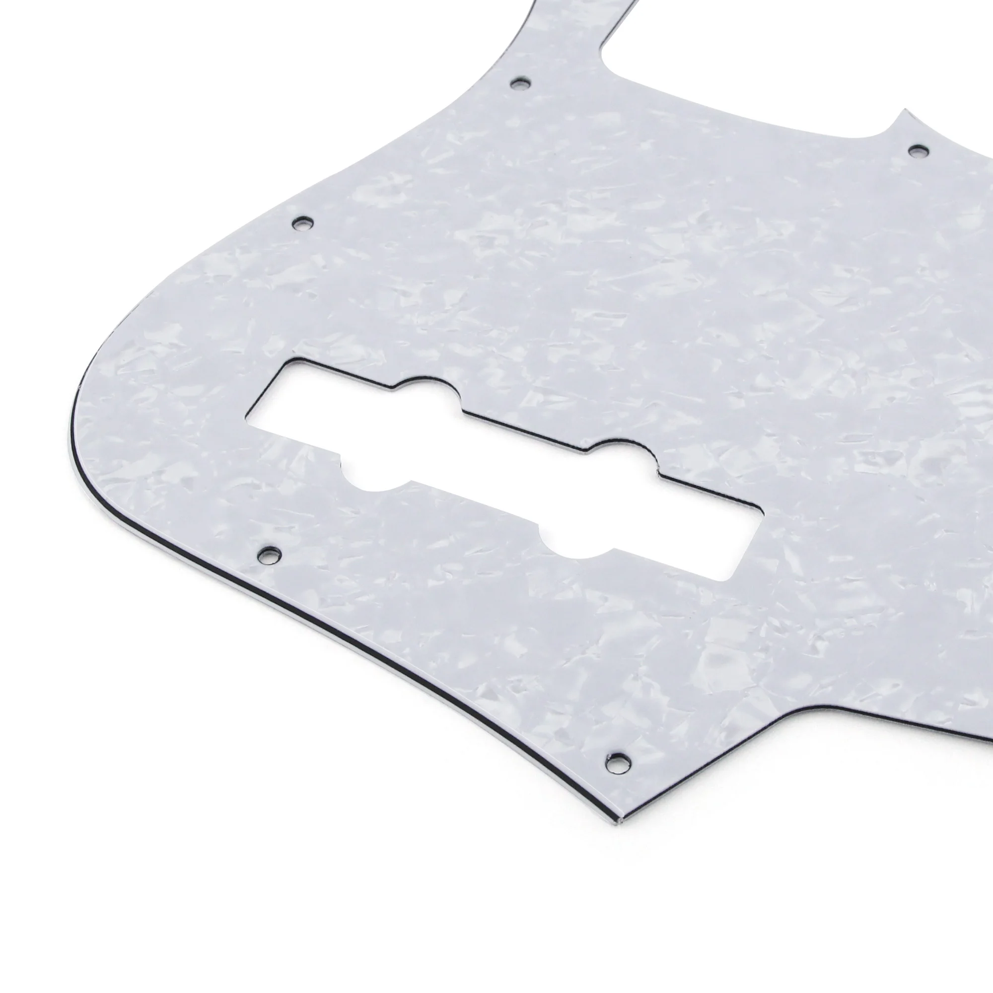 White Pearl 4-Ply J-Bass Pickguard for USA/Mexico 2 White Pearl 4-Ply J-Bass Pickguard for USA/Mexico - Image 2