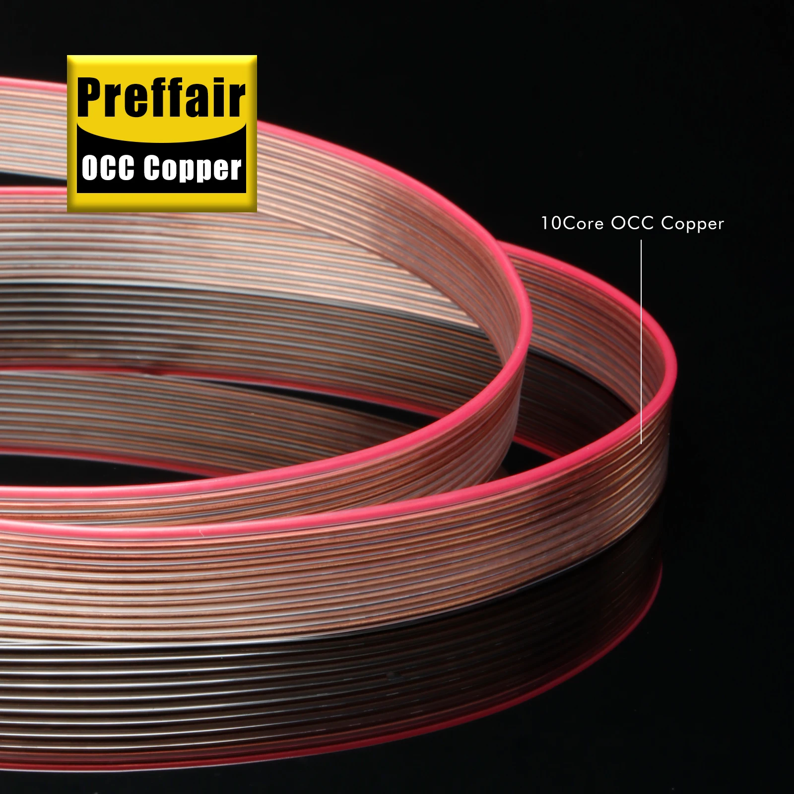 High-Quality OCC Flat RCA Signal Cable 14mm 5 High-Quality OCC Flat RCA Signal Cable 14mm - Image 5