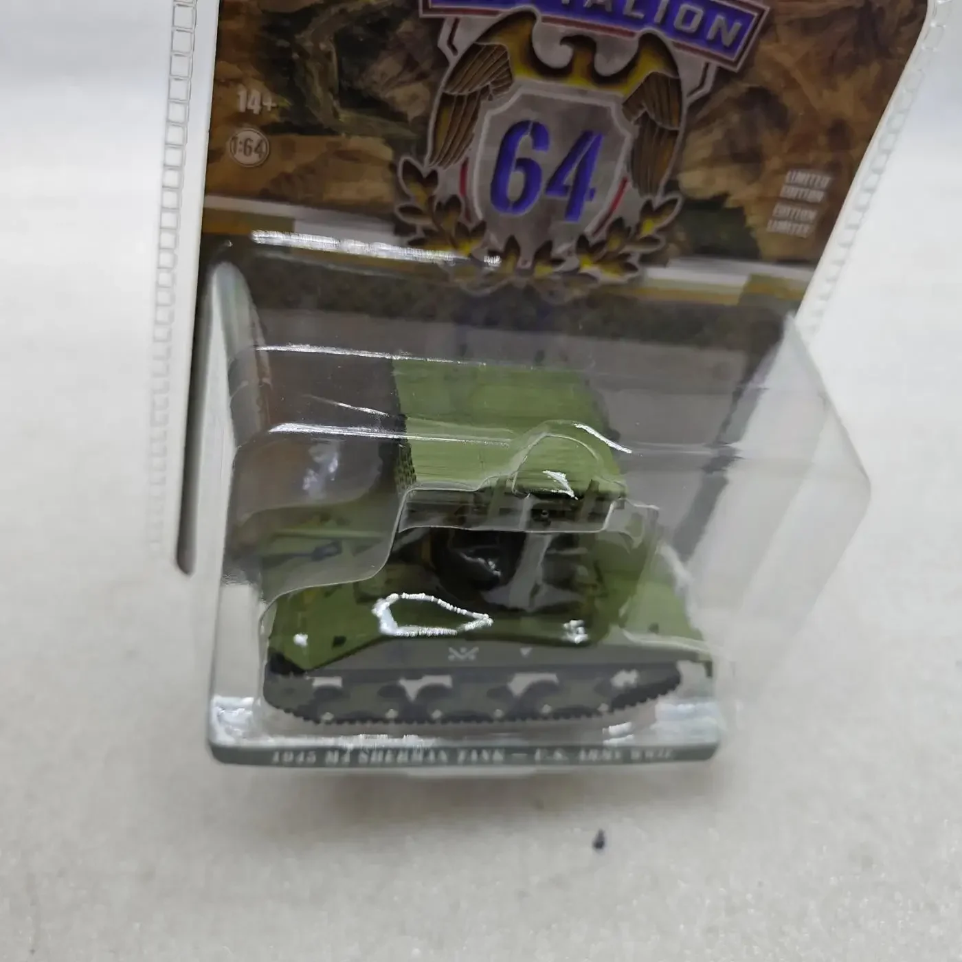 1945 M4 Sherman Tank Model 1:64 Scale Diecast 2 1945 M4 Sherman Tank Model 1:64 Scale Diecast - Image 2