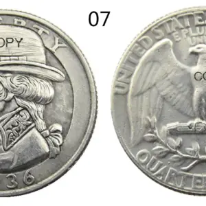 Vintage 1936 Patriotic Washington Quarter Coin 3 S06cbe6b04d3d418bae1a3a58c6bc0469r