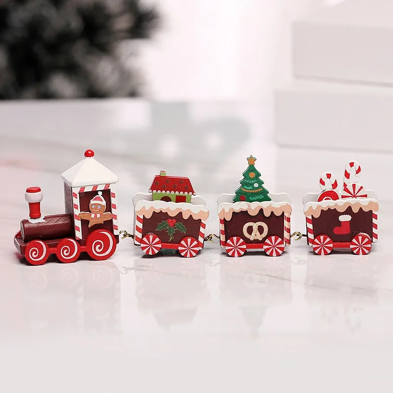 Festive Wooden Christmas Train Decoration 9 Festive Wooden Christmas Train Decoration - Image 9