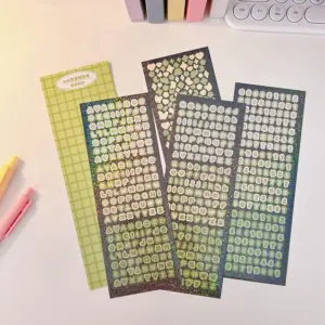 Holographic Laser Bling Letter Stickers Set