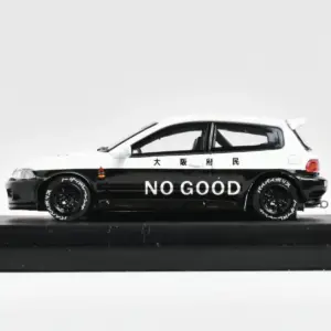 Black and White JDM Diecast Model Car