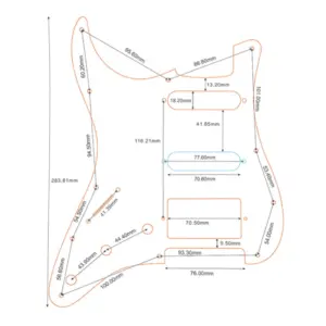 Left-Handed Fender Stratocaster Pickguard 285x230mm 15 S06f5496020714cc08a7d009a07605cf1U