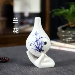 6-Hole Mid-Tone C Ocarina with Hand-Painted Floral Design 17 S0715b2b0cdec4c8789476774128da1b5Z