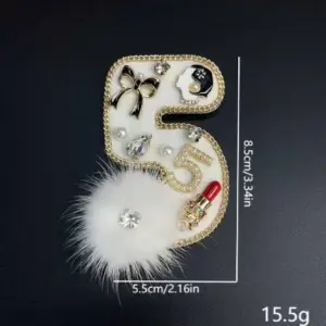 Gold Tone Fashion Brooch with Faux Pearl 15 S0720ee5590f94d2b99ce821f3416e6f9F