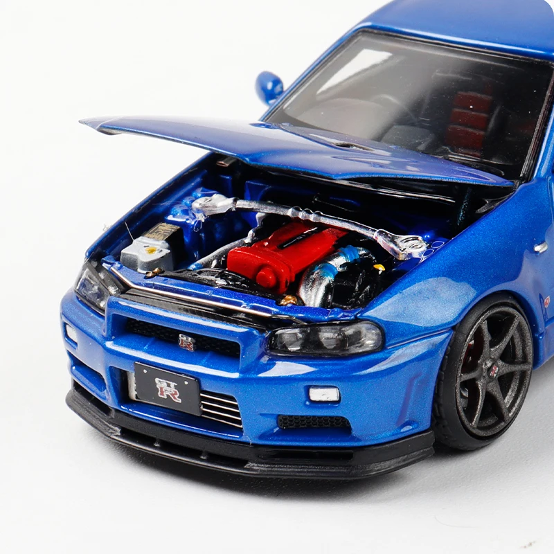 Nissan Skyline GTR34 V-SPEC 1:64 Diecast Model 2 Nissan Skyline GTR34 V-SPEC 1:64 Diecast Model - Image 2