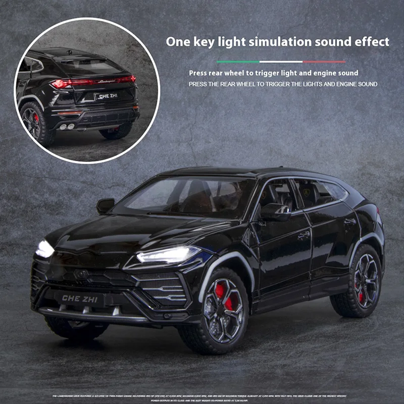 Yellow 1:24 Urus Bison Diecast Model 5 Yellow 1:24 Urus Bison Diecast Model - Image 5