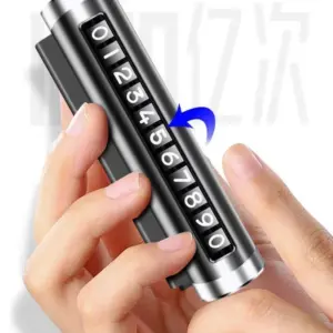 Metal Temporary Parking Sign with Rotating Numbers 12 S079ccb2dba1d4ca59d73e553ca3297c92