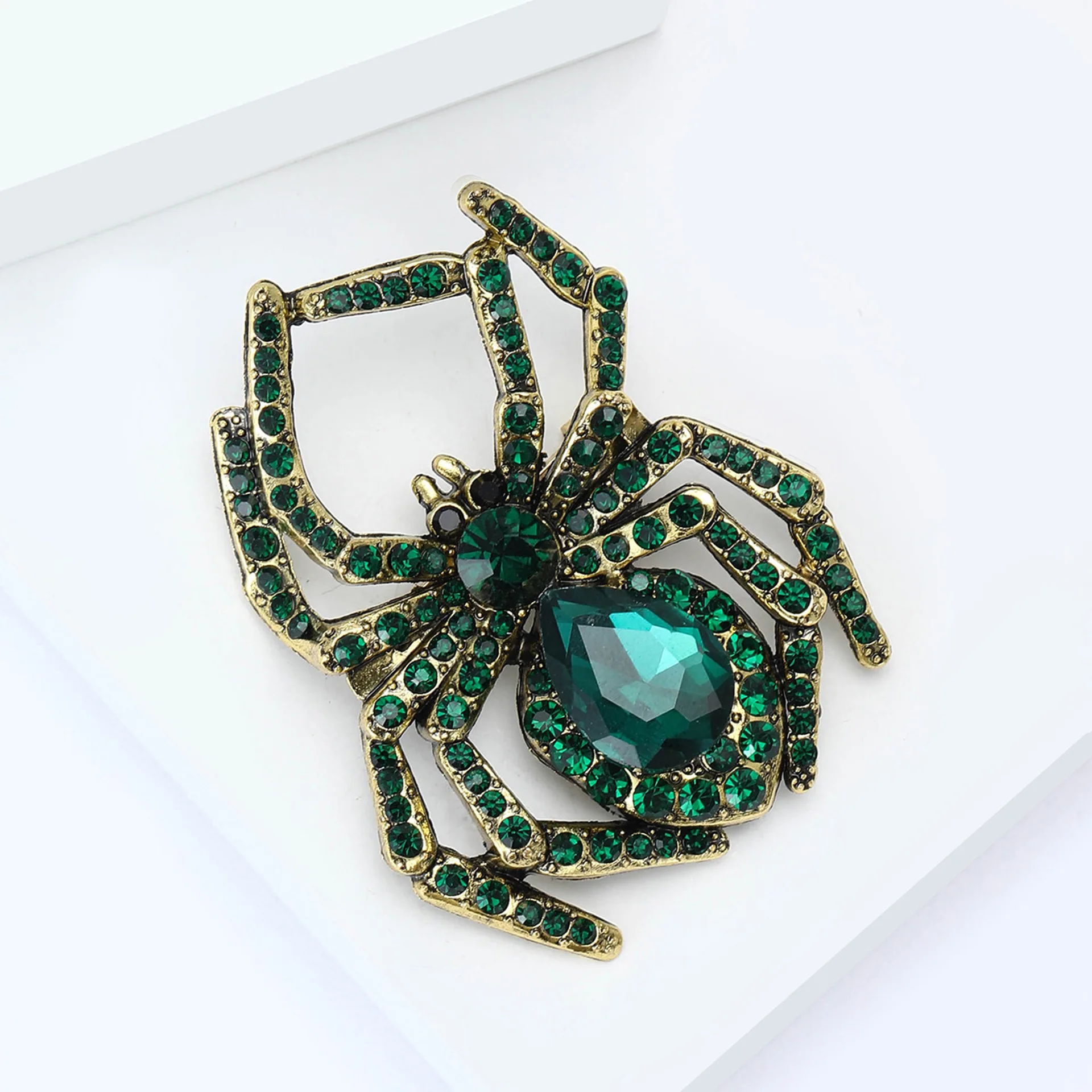 Unisex Spider Brooch Model XZ7413 with Gemstone 5 Unisex Spider Brooch Model XZ7413 with Gemstone - Image 5