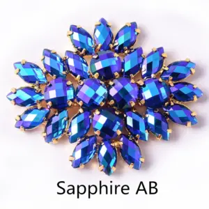 Vibrant Rhinestone Flower Appliques (4.5x4 cm) 16 S07e341cf30c34241a425949912ea82d4E