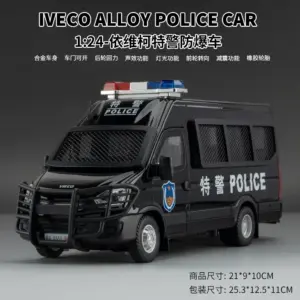 1:24 Scale Iveco SWAT Police Diecast Model 13 S0822f6f66b5f42e8988e026cd9efd9a80