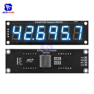6-Digit Color TM1637 LED Display Module 19 S082594567c6346e193d7c8412c236094e