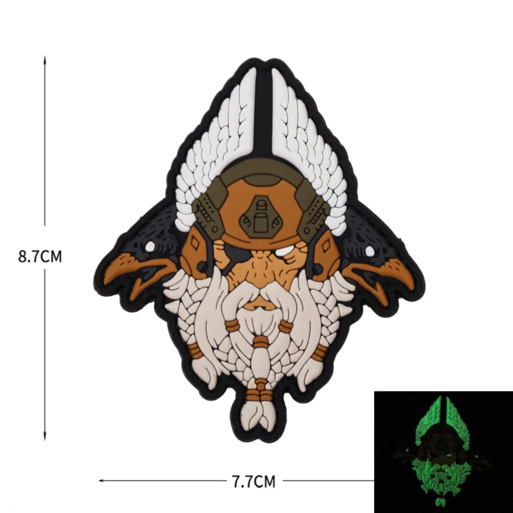 Viking-Inspired PVC Patch with Glow Effect 2 Viking-Inspired PVC Patch with Glow Effect - Image 2