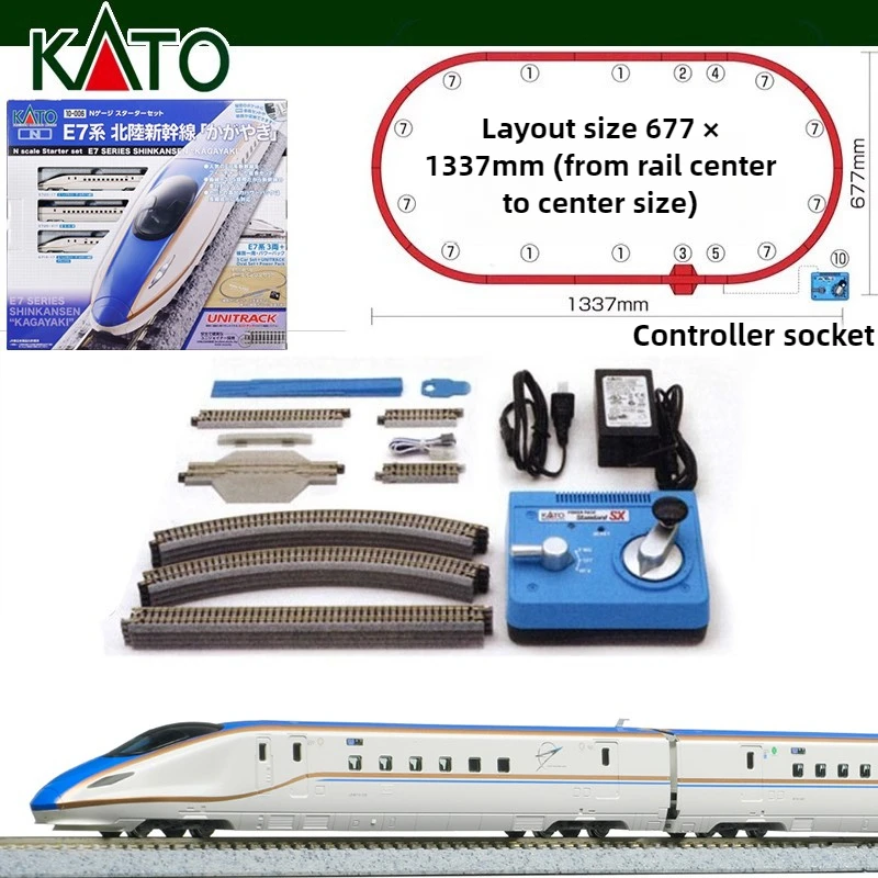 KATO N Scale Shinkansen Model Set in Vibrant Colors 7 KATO N Scale Shinkansen Model Set in Vibrant Colors - Image 7