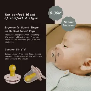 Realistic Baby Pacifier with Pastel Colors 12 S084149ef360147b080a7b0c95c59d87aD