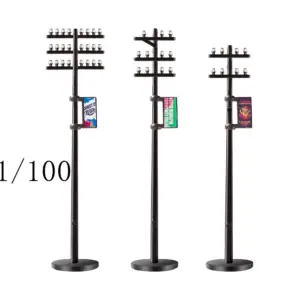 Mini Electric Utility Poles for Dioramas 15 S087e66dc823d41969c9ee5698f0ccd95f
