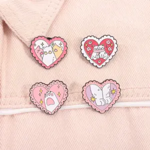 Cute Cat Love Brooch Set for Fashion 13 S08925182dbe040b1b2f264593eb04b44M