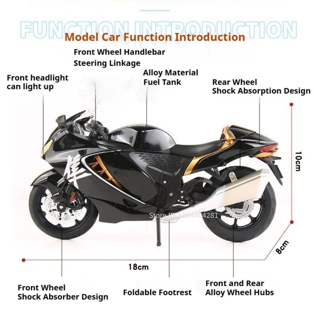 Suzuki Hayabusa GSX1000R 1:12 Scale Model 2 Suzuki Hayabusa GSX1000R 1:12 Scale Model - Image 2