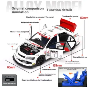 1:32 Scale Alloy Race Car Model in Vibrant Colors 11 S08cc645c83bb496ab6db4834b77a81c6w