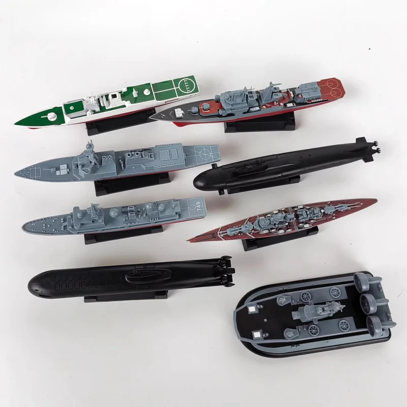8-Piece Military Ship Model Collection Set 2 8-Piece Military Ship Model Collection Set - Image 2