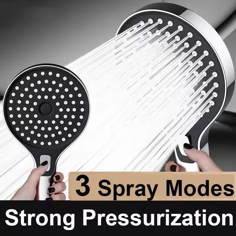 High-Pressure 130mm Shower Head with 3 Spray Modes 3 High-Pressure 130mm Shower Head with 3 Spray Modes - Image 3