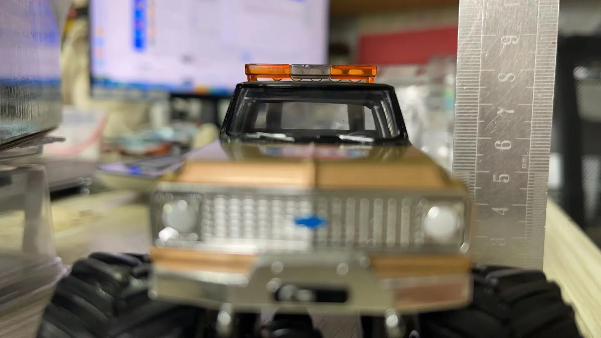 1971 Chevrolet K-10 Bigfoot Diecast Model in Gulf Livery 4 1971 Chevrolet K-10 Bigfoot Diecast Model in Gulf Livery - Image 4