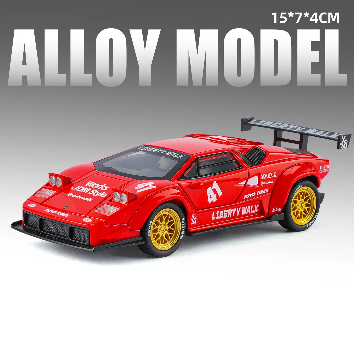 Red 1:32 Diecast Sports Car Model 7 Red 1:32 Diecast Sports Car Model - Image 7